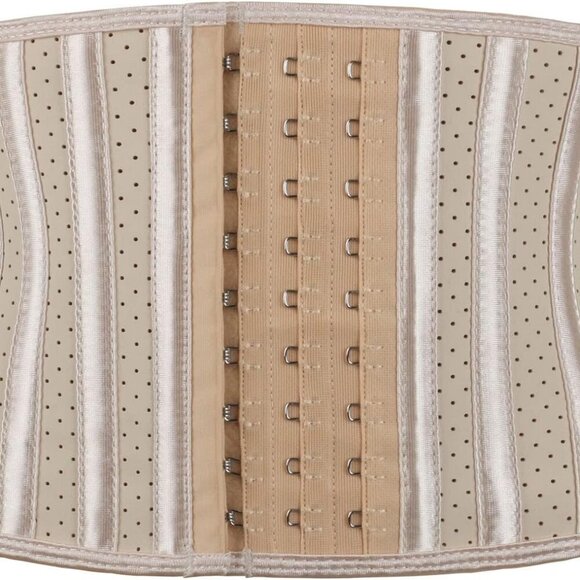 Super Short Torso Waist Trainers Cincher Corset Tummy Shaper Slimming Latex Gird - Picture 1 of 9